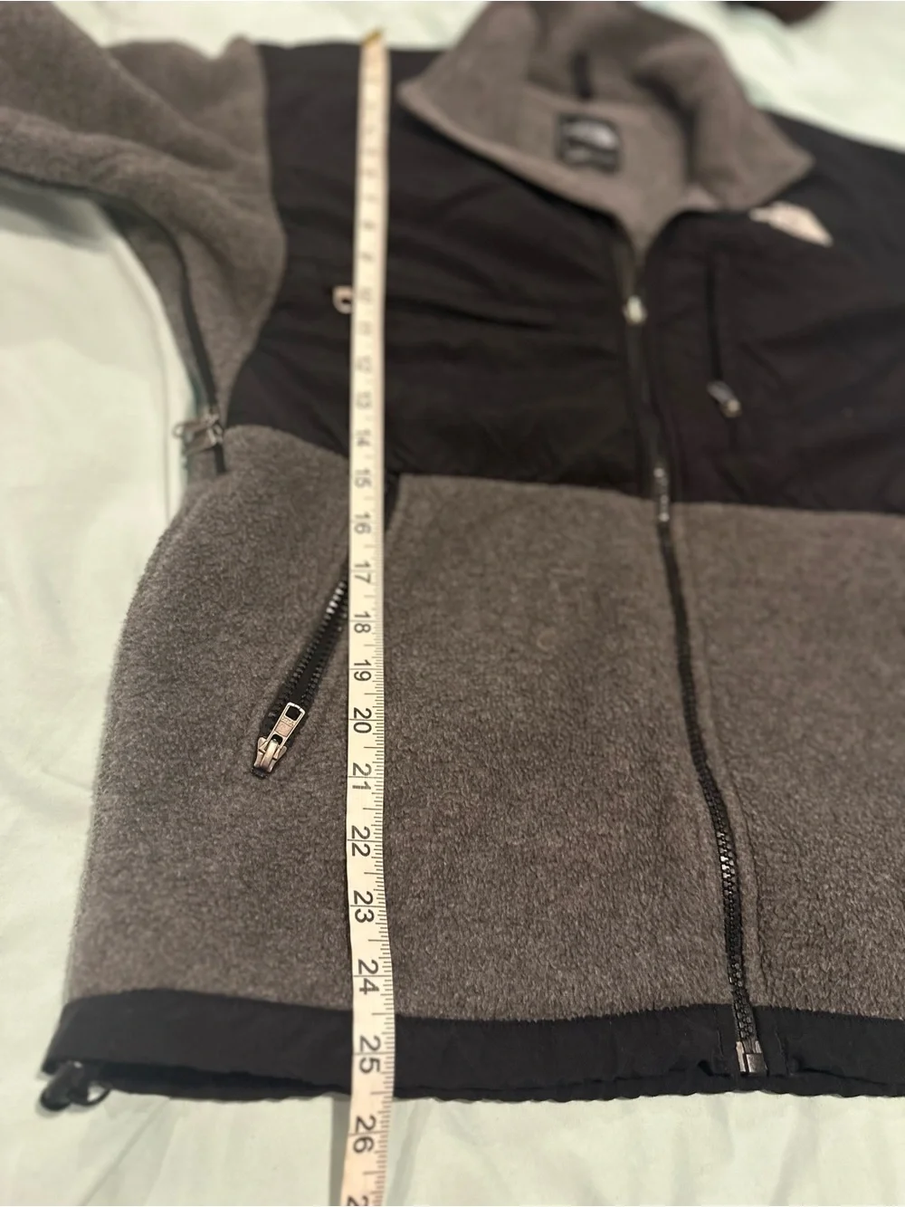 The North Face Denali Polartec Sz:S Fleece Jacket gray Full Zip Coat Jacket.